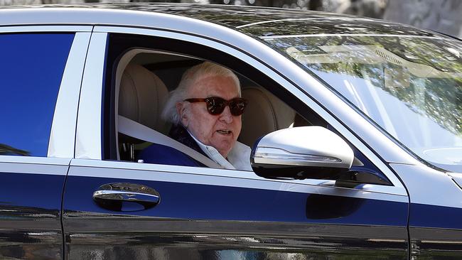 Radio king John Laws in his new wheels. Picture: Sam Ruttyn