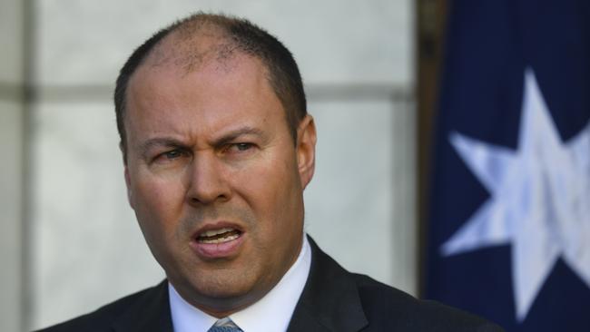 Treasurer Josh Frydenberg has pledged to provide Victoria with ’all the support necessary’, saying the new lockdown measures could cost the economy up to $1bn a week. Picture: AAP