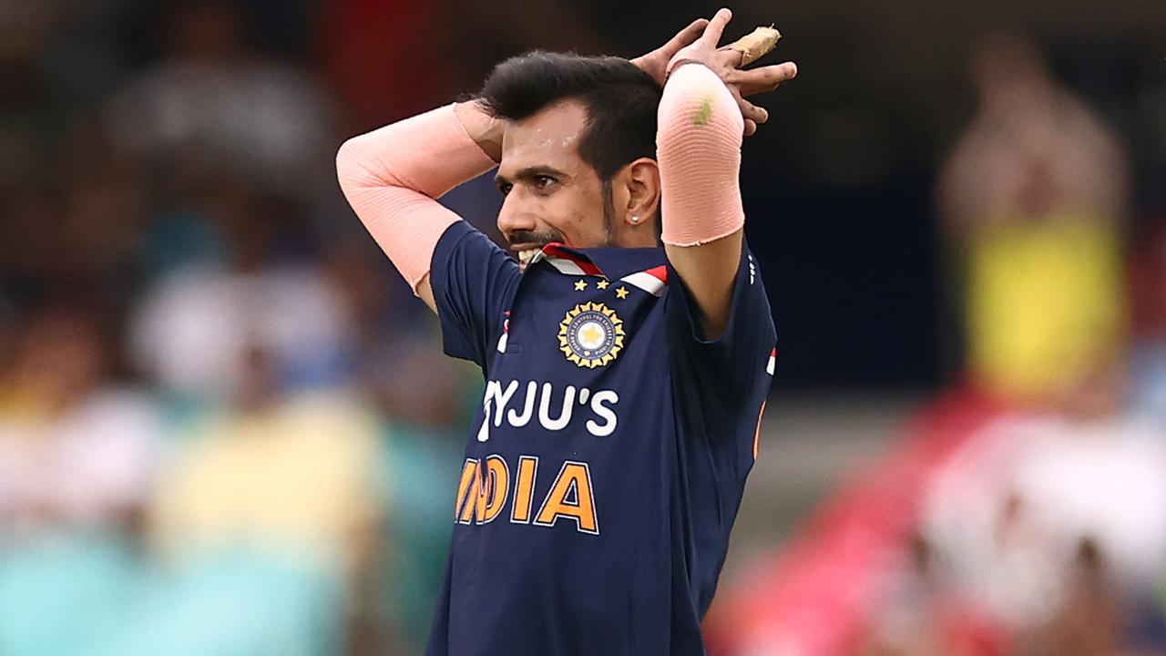 Yuzvendra Chahal has been belted by the Aussies.