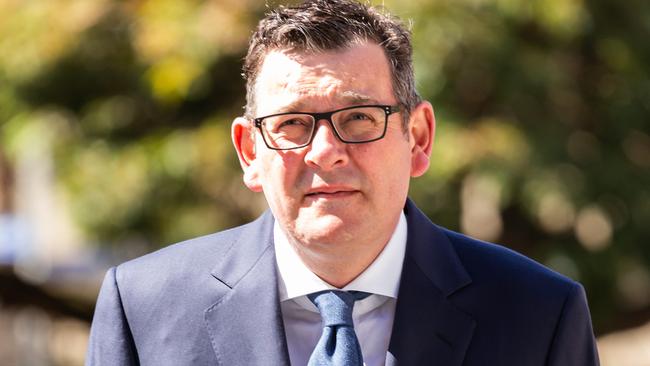 \ Daniel Andrews was fined for not wearing a mask. Picture: NCA NewsWire/Sarah Matray