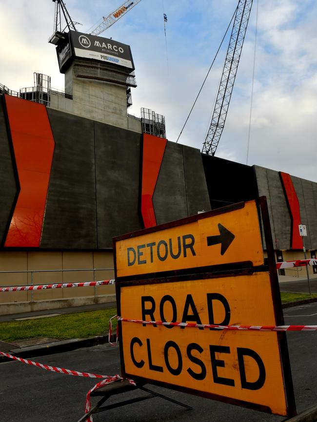 Almost $150 a day is collected when a big project closes a traffic lane. Picture: Jay Town