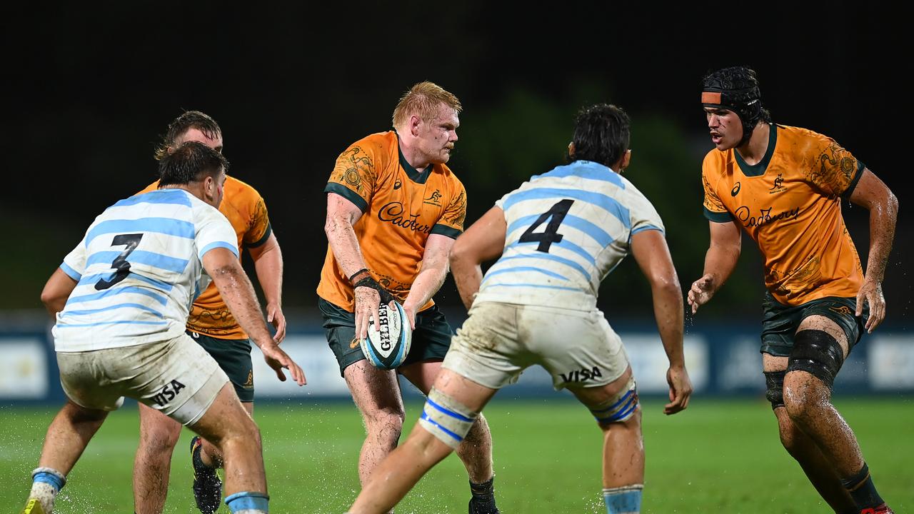 Jack Barrett of Australia in action during The Rugby Championship U20 Round 1 match. Picture: Albert Perez/Getty Images.