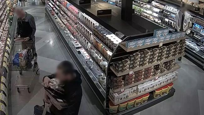 Drakes Wayville showing CCTV of Meat theft and JP Drake trying to stop the theft. Picture: Supplied.