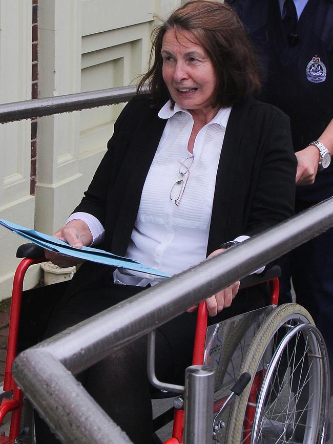 Sue Neill-Fraser arrives at Launceston Supreme Court. Picture: BRUCE MOUNSTER