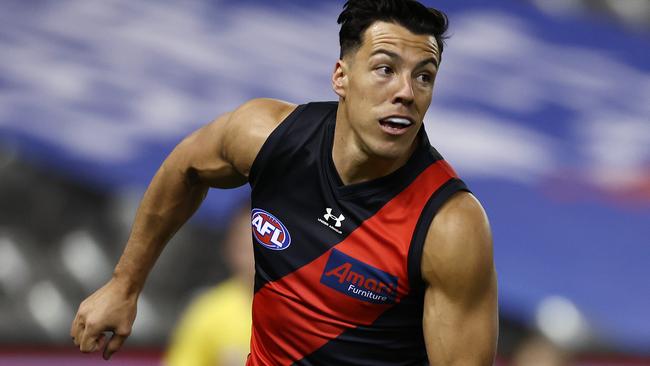 Dyson Heppell says the club is “100 per cent” behind gun midfielder Dylan Shiel. Picture: Michael Klein