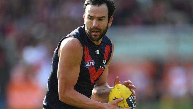 Jordan Lewis was one of Melbourne’s best against GWS.