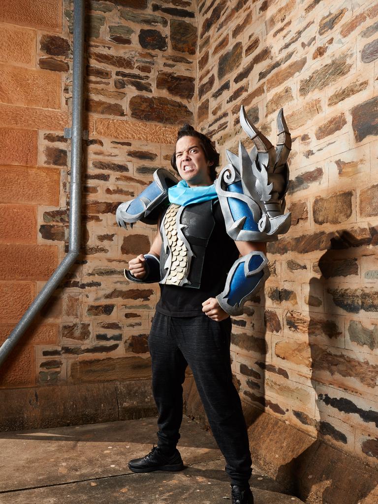 Greg Eden poses for a picture at the Mortal Kombat Casting Call in Glenside, Saturday, Aug. 17, 2019. Picture: MATT LOXTON