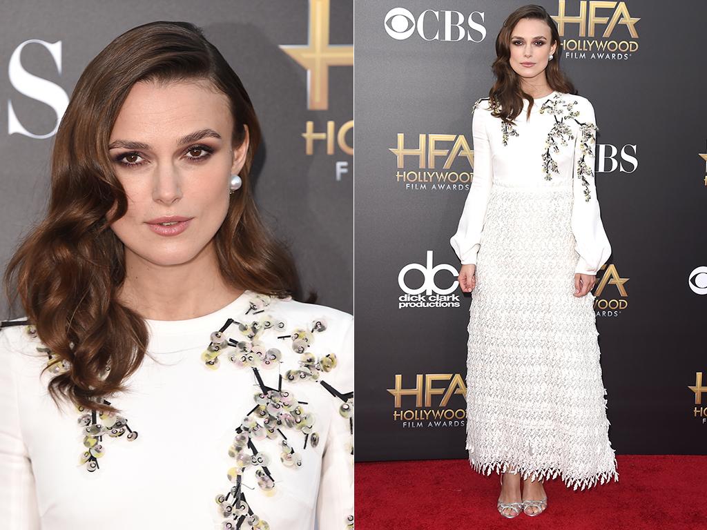 Keira Knightley during the 18th Annual Hollywood Film Awards at The Palladium on November 14, 2014 in Hollywood, California. Picture: Getty