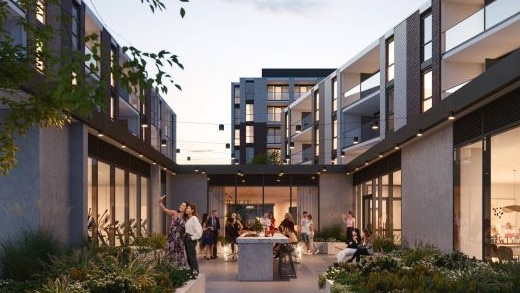 The build-to-rent complex “Realm Caulfield” near Monash University’s Caulfield campus in Melbourne.