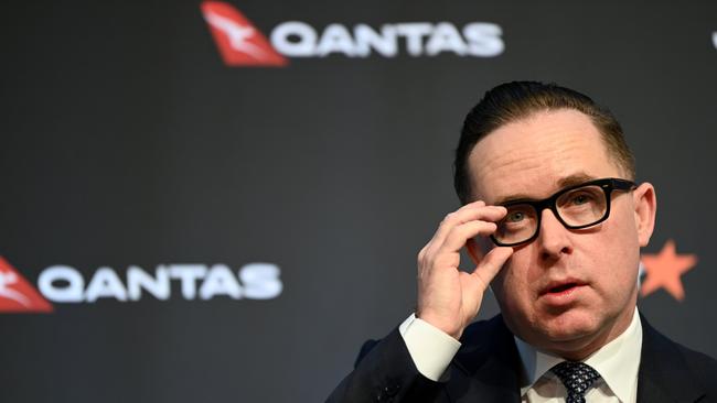 Qantas CEO Alan Joyce announced further job cuts. Picture: NCA NewsWire/Jeremy Piper