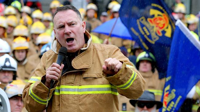 United Firefighters Union secretary Peter Marshall. Picture: Tim Carrafa