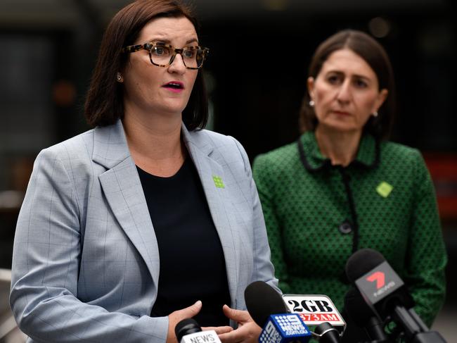 NSW Education Minister Sarah Mitchell with Premier Gladys Berejiklian. Picture: Bianca De Marchi