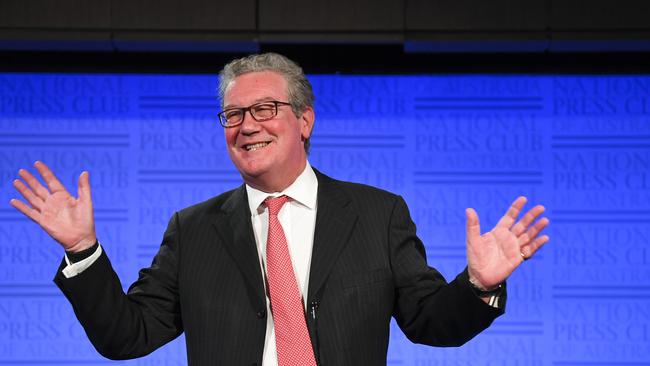 Former Australian foreign minister Alexander Downer said from his London home of the Yellow Cake market gain: ‘It helps pay the rent.’ Picture: AAP