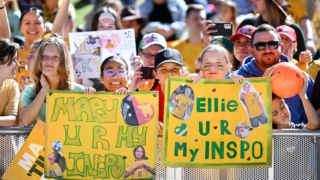 Fans were up early to show their support Picture: Dan Peled / NCA NewsWire