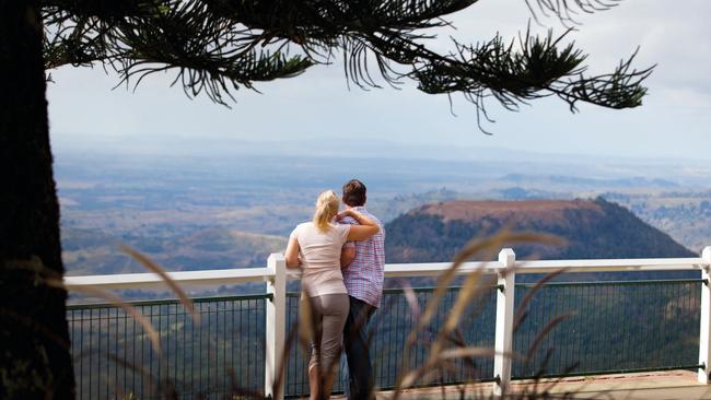 You could gaze out over the Great Diving Range for hours at Picnic Point lookout Toowoomba