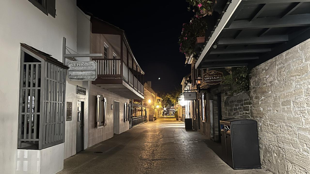 At night, when the visitors drift away, the spirits take over St Augustine. Picture: Benedict Brook/news.com.au