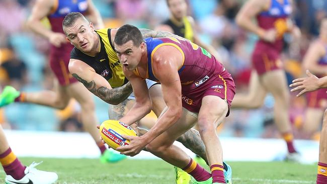 Tom Rockliff tried hard for the Lions. Picture: Getty Images