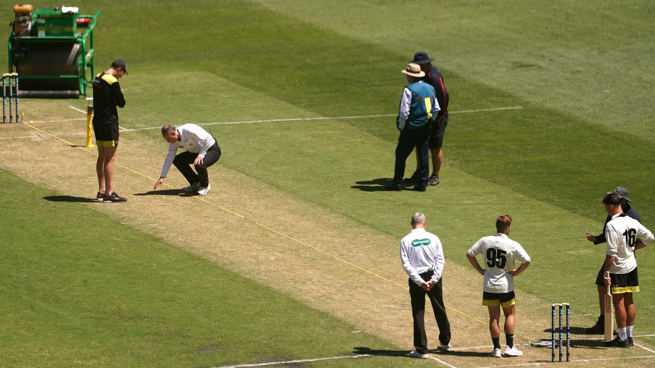 The recent Sheffield Shield match at the MCG was abandoned. Picture: AAP Image