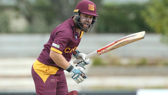 Aaron Shellie in action for Coburg. Photo: Hamish Blair