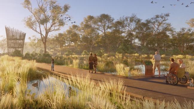 Greenheart will be a sprawling 241-hectare space between Robina and Merrimac, featuring vast open spaces, beautiful natural and cultural landscapes, an event quarter, recreational and educational precincts, and large scale sports facilities. Photo: Supplied