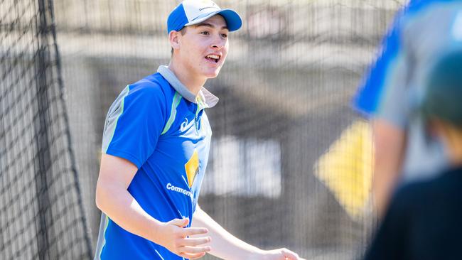 Nic Maddinson trains after keeping his spot in the team. Picture: Stuart Walmsley