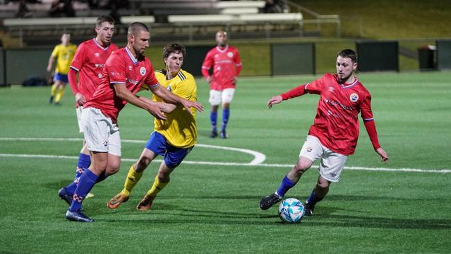 South Coast United taking on Bulli FC in 2022. Photo: South Coast United