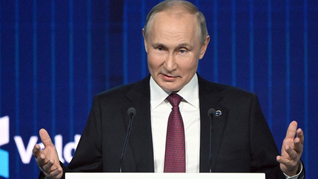 Russian President Vladimir Putin has both talked up the use of nuclear weapons and then said Russia wouldn't use them. (Photo by Sergei GUNEYEV / SPUTNIK / AFP)