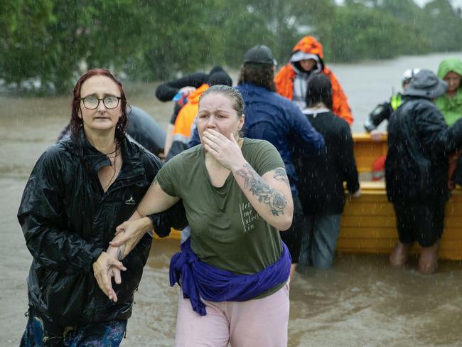 A rescue at Lismore in northern NSW on Monday. Picture: MEDIA-MODE.COM