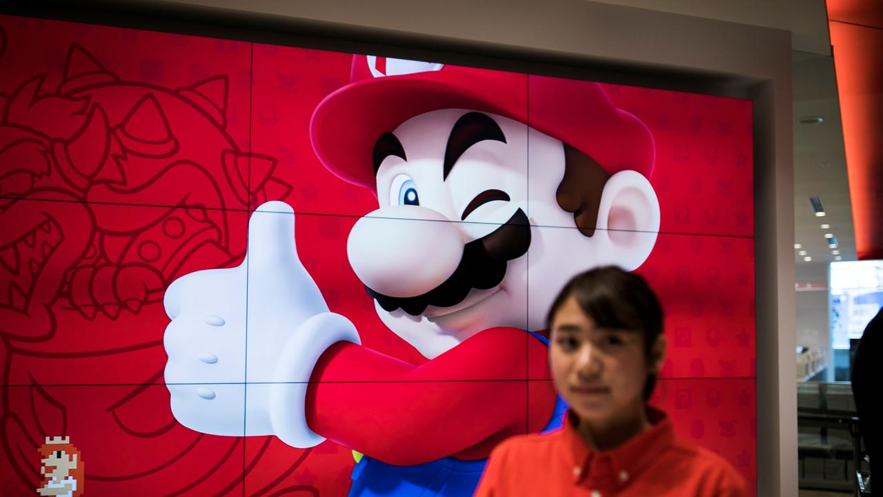 Mario is synonymous with video games, having been the face of Nintendo for decades. Picture: AFP