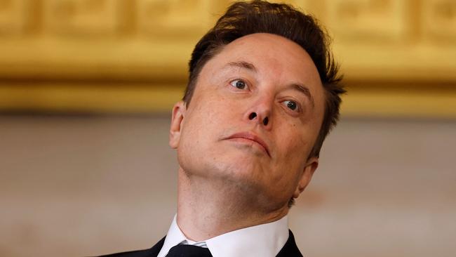 Billionaire Elon Musk continues to insist his Cybertruck is ‘bulletproof’. Picture: Chip Somodevilla/Pool/AFP