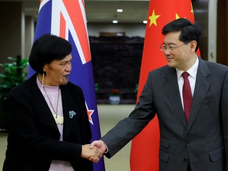 New Zealand’s Foreign Minister Nanaia Mahuta, in Beijing in March, where she was given an all-mighty dressing down by China’s Foreign Minister Qin Gang.