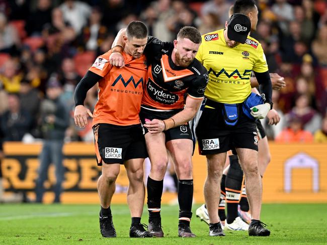 Jackson Hastings will be on limited duties early for the Tigers. Picture: Bradley Kanaris/Getty Images