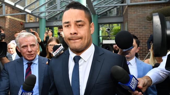 Jarryd Hayne is returning to court on Wednesday. (AAP Image/Joel Carrett)