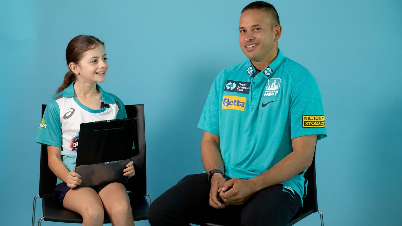 Queensland cup reporter Mabel Tovey interviewed Usman Khawaja for Tiny Edition – watch the video to pick up some top techniques. Picture: Richard Walker