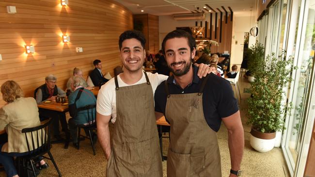 Amer Halabi and Felipe Bueno at Aunt Billies cafe Blackburn.