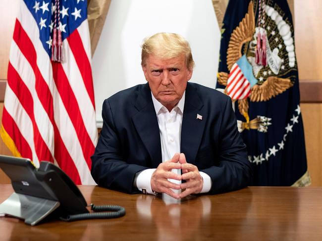 Donald Trump., pictured at Walter Reed National Military Medical Center. Picture: Picture: AFP