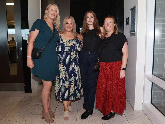 MELBOURNE, AUSTRALIA - MARCH 15 2024 Sarah Grouios, Cyndal Reumer, Rhiannon Wells and Belinda Swift attend the 2024 Pakenham Cup Picture: Brendan Beckett