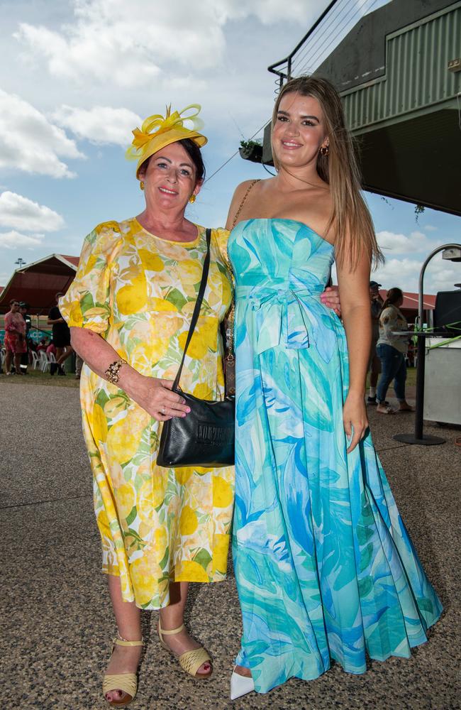 Melissa Coghlan and Bethany Powell at the 2024 Darwin Cup. Picture: Pema Tamang Pakhrin