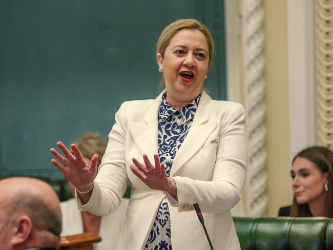 Then Premier Annastacia Palaszczuk ripped into MPs in 2019. Picture: NCA NewsWre/Glenn Campbell