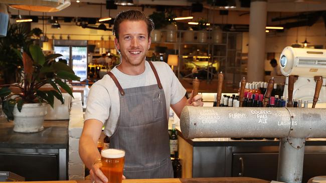 Bartender Ben Wainwright at the Coogee Pavilion. Picture: Rohan Kelly