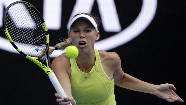 Denmark’s Caroline Wozniacki should have no drama accounting for Croatia’s Jana Fett. Picture: AP