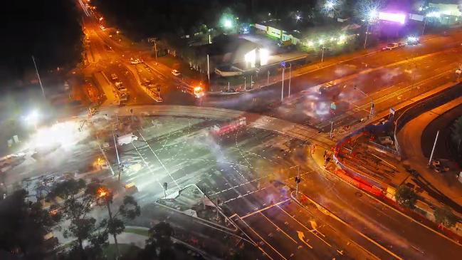 Gold Coast light rail stage two time lapse