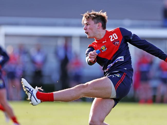 North Hobart's Baxter Norton during the round 5 TSL match between North Hobart v Launceston at North Hobart Oval. Picture: ZAK SIMMONDS