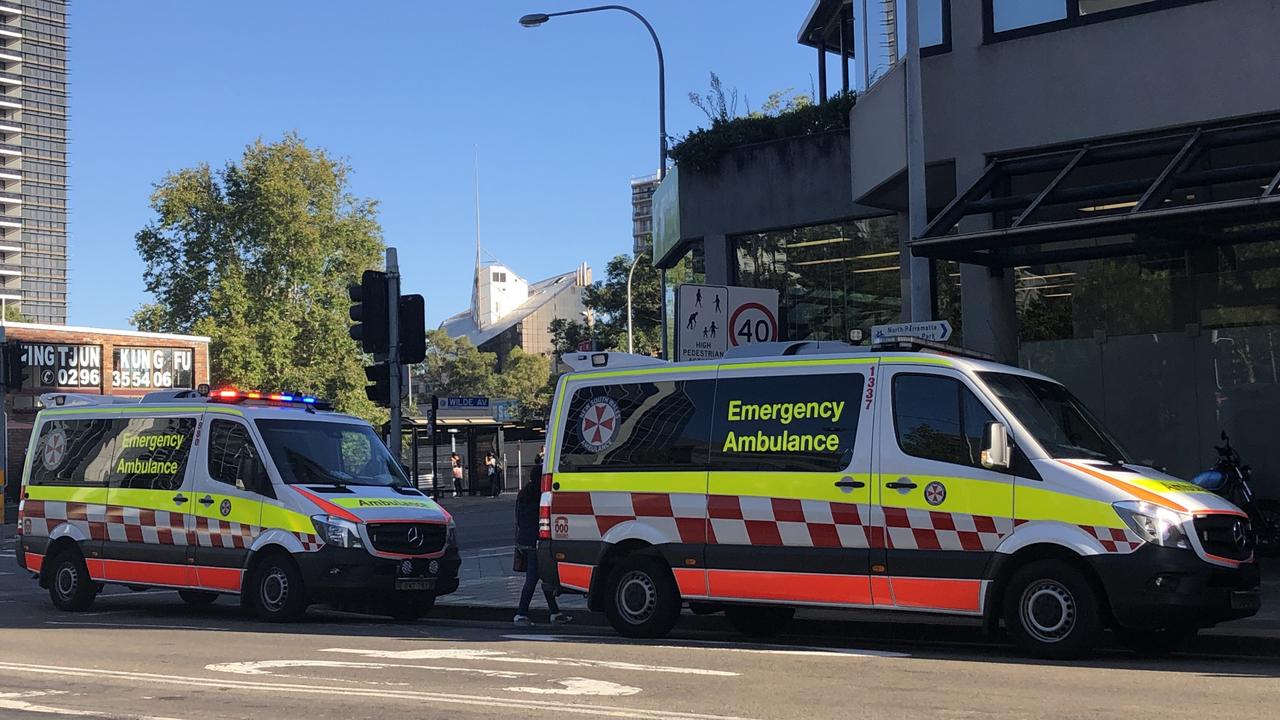 Ambulance vans respond to heart attack 