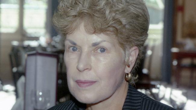 FILE - This September 1995 file photo shows Ruth Rendell, in London. Prolific crime writer Ruth Rendell is in critical but stable condition after suffering a stroke. The author and political Labour Party peer has written more than 60 novels. Best-selling crime writer Ruth Rendell has died aged 85, according to an announcement released by her publishers Penguin Random House, who state she passed away in London early Saturday. (AP Photo/Max Nash, File)