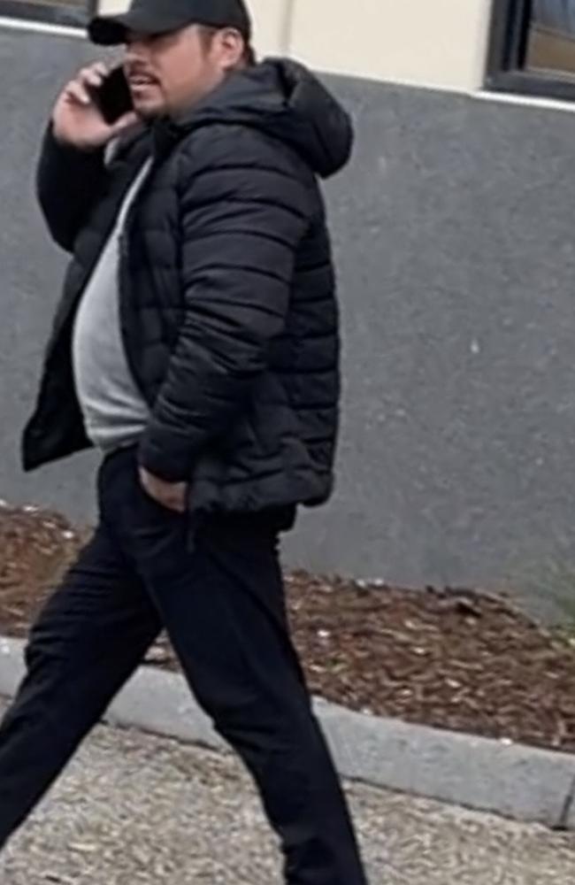 Sanchez leaving Dandenong Magistrates’ Court on Monday. Picture: Gemma Scerri