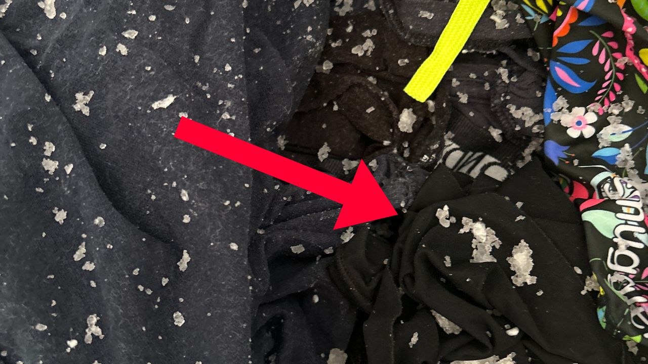 Mum's shocking find inside clean washing after nappy is left inside