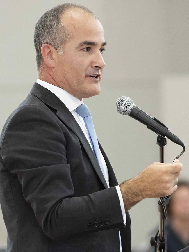 Education Minister James Merlino has confirmed the government was considering a staggered return. Picture: Ellen Smith