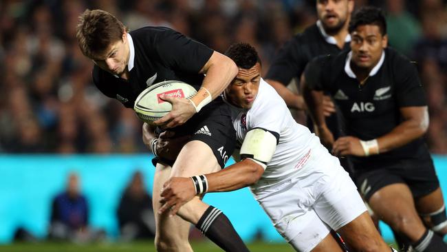 Beauden Barrett (L) is the key to the Hurricanes’ star-studded backline.