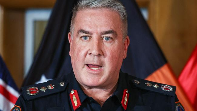 Michael Murphy, the Northern Territory's police commissioner, called recent assaults on police officers “absolutely disgraceful”. Picture: David Gray